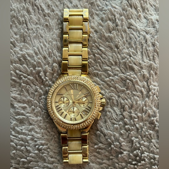 Michael Kors Camille Gold Dial Gold Steel Strap Watch for Women - MK5902 - Picture 3 of 11